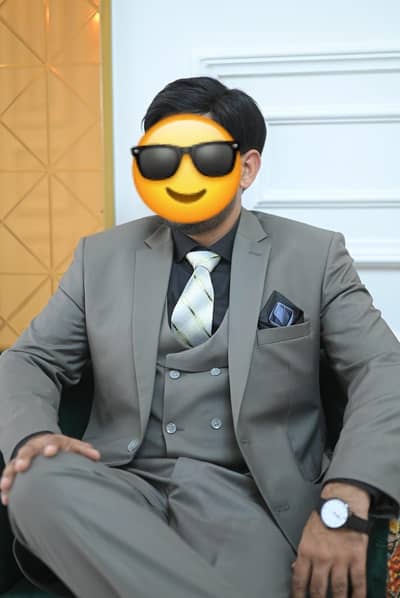 Men's Grey 3-Piece Suit for Sale – Worn Only Once