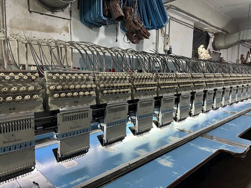 Barudan machine flate head 5