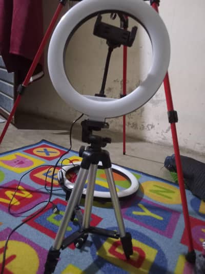Ring Light with Tripod Stand + Mobile Holder