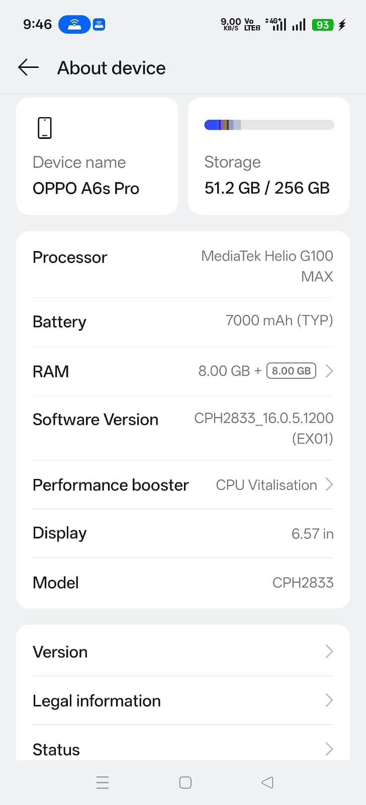 OPPO A6s 0