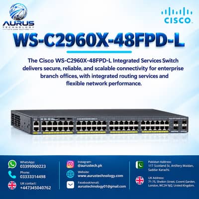 Cisco Catalyst 2960X Series Switches | Original Cisco Network Switches