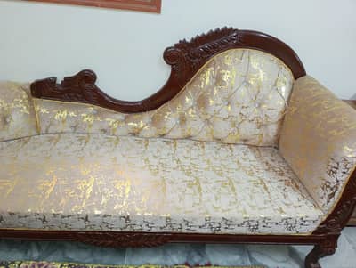 Exclusive Wooden Carved Diwan Sofa – Brand New Condition