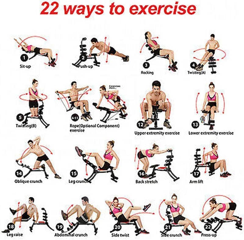 Six Pack Care Exercise Bench, Multipurpose Abdominal Exercise Machine 4