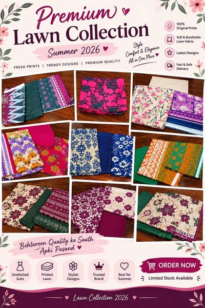Premium Lawn Collection  | Printed Lawn suits
