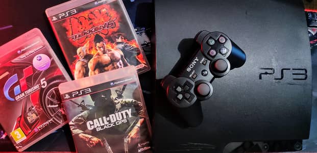 PS 3 Slim 34 Game's Installed - Jailbreak - Wireless Controller