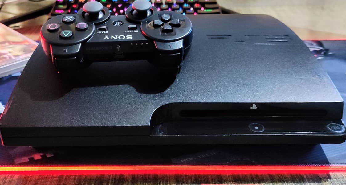 PS 3 Slim 34 Game's Installed - Jailbreak - Wireless Controller 1