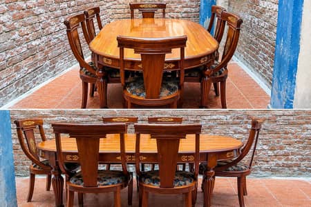 Chinioti Dining Table 6 Chair Set