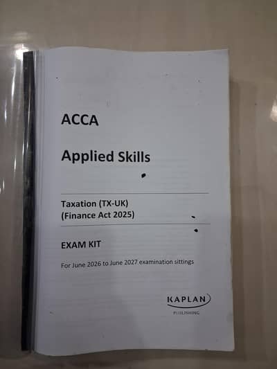 Acca TX-UK (ACCA F6) Exam Kit for sale