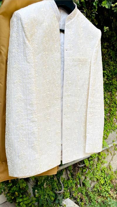 White Embroidered Coat