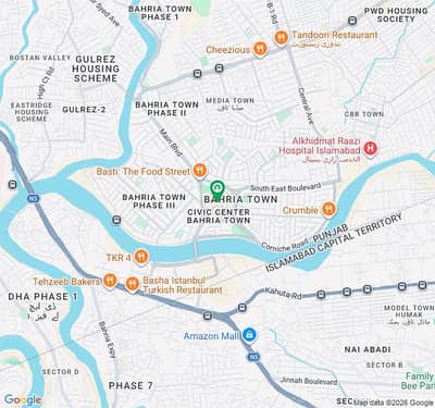 2400Sq Ft Lower Ground Available For Sale in Civic Center Bahria Town