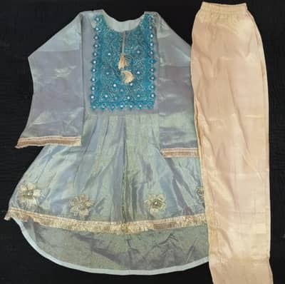 Blue Frock with Trouser
