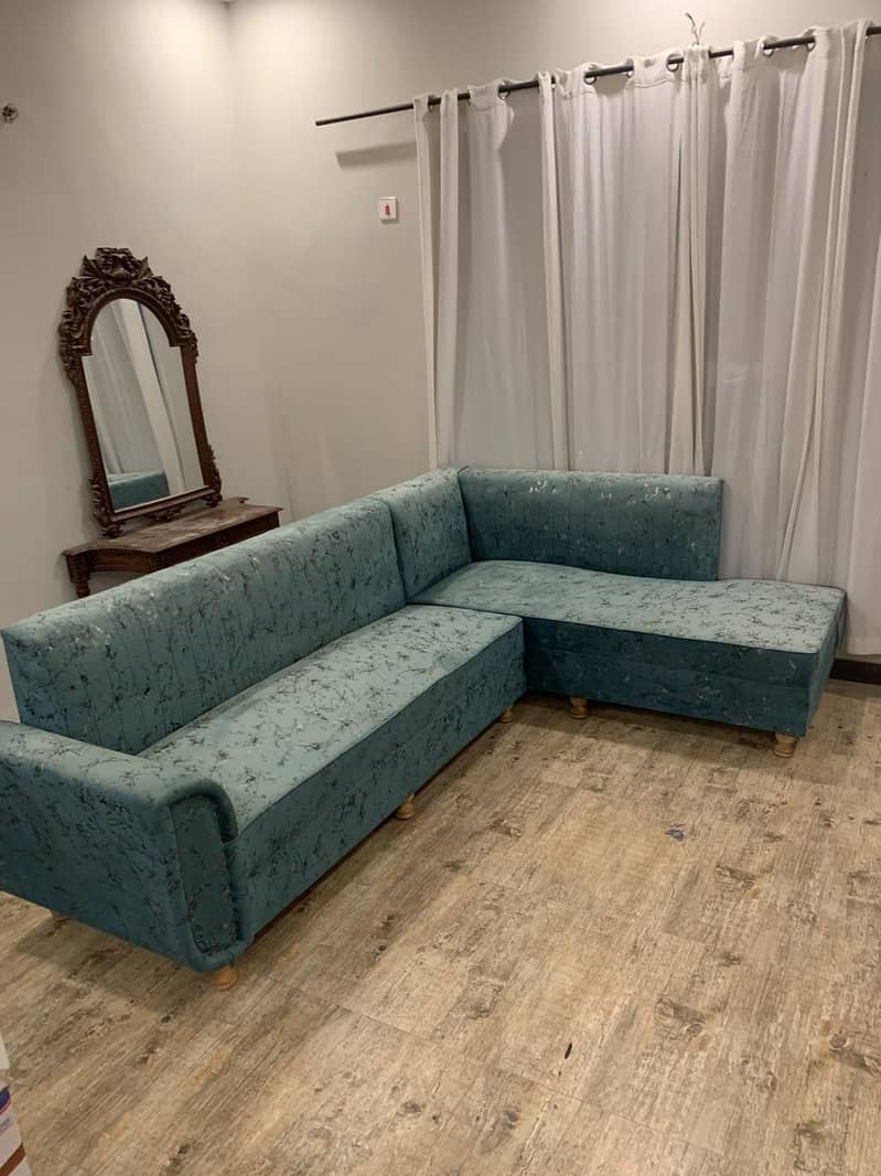 L shaped sofa set. . . 1