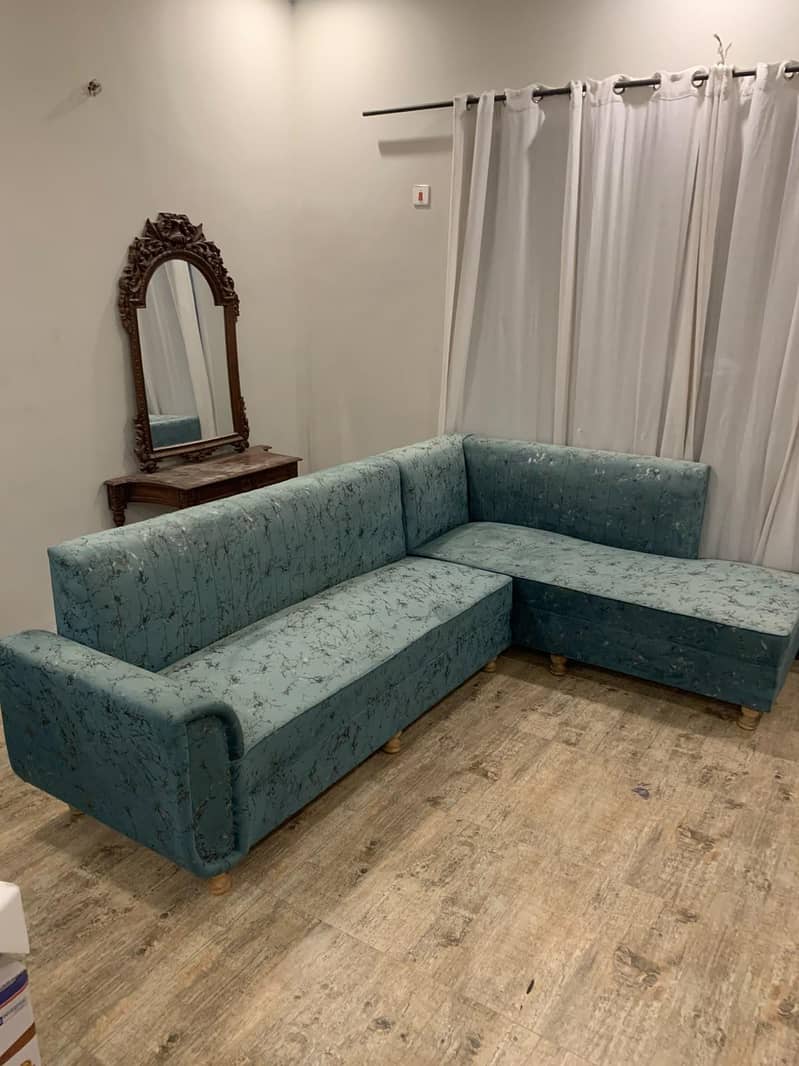 L shaped sofa set. . . 2