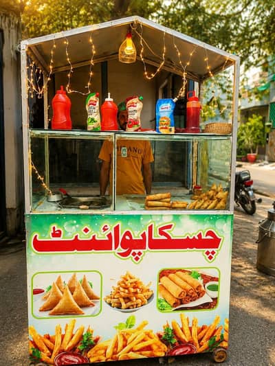 french fries counter