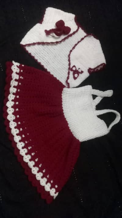 Crochet baby girl frock