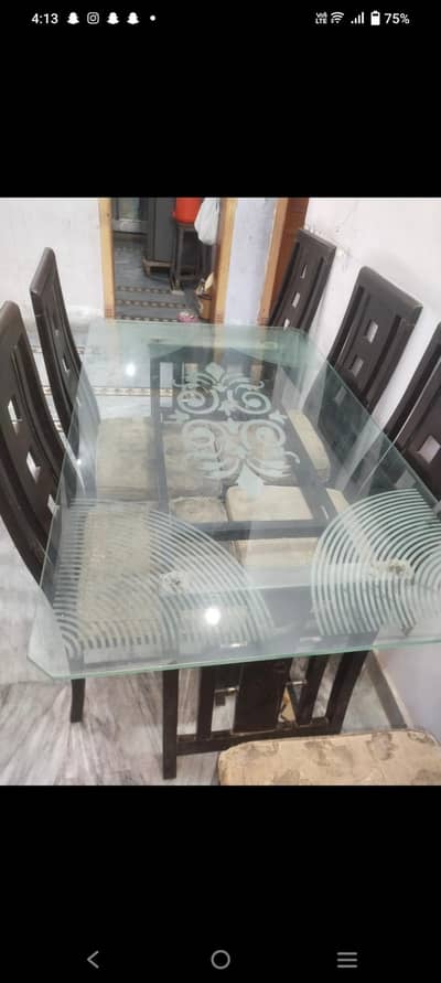 dining table with 6 chairs