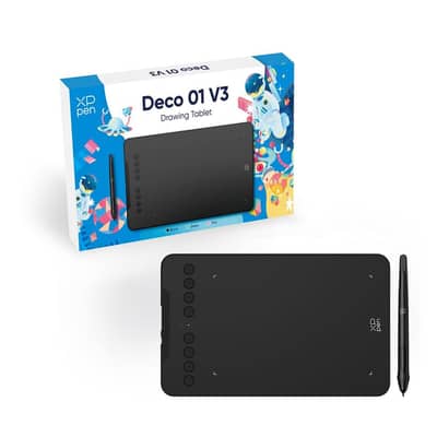 Xp pen deco 01 v3 graphics drawing tablet