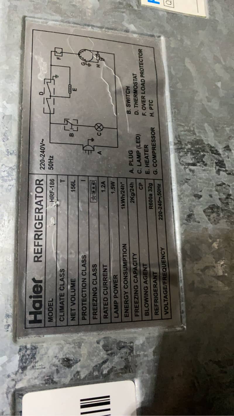 Haier fridge 3