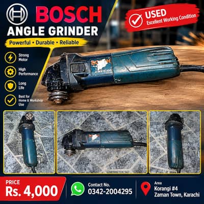 Bosch Angle Grinder Used – Excellent Condition