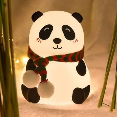 Rechargeable Panda Table Lamp Multicolor