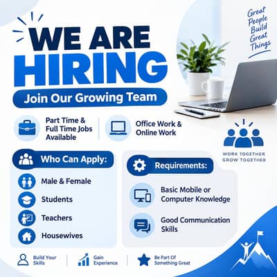 hiring both male and female for work