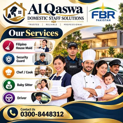 House Maids, Babysitter, Cook, Chef, Driver, Couple, Maid Available