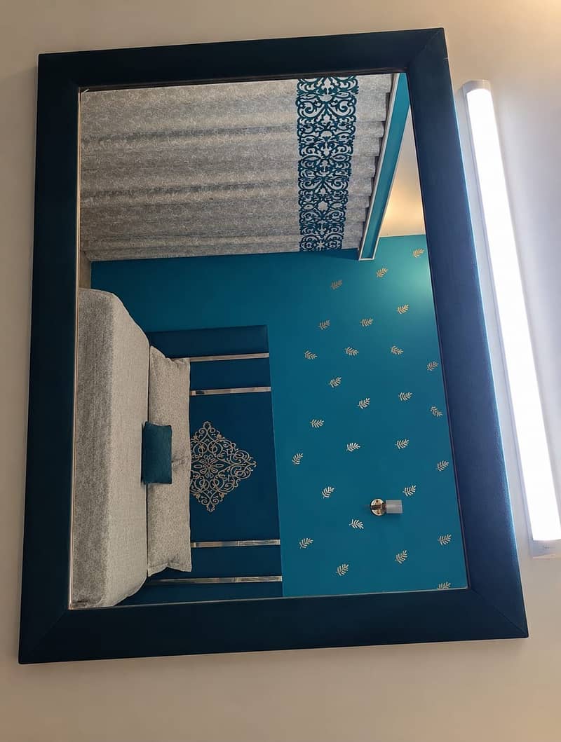 Fabric large wall mirror 1
