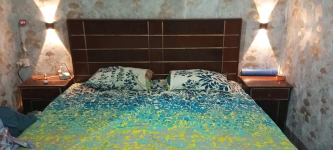 bed . 2 side tables. mirror. base. chines sofa 4 seater