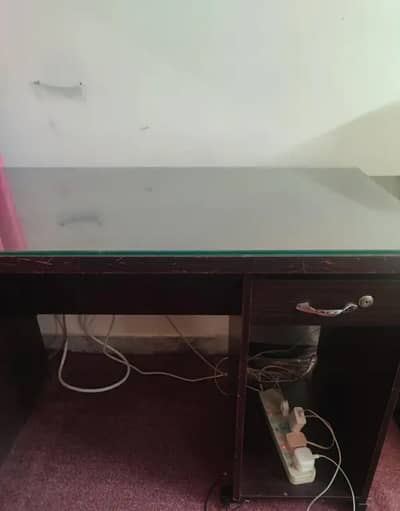 Study table/ Computer table with glass