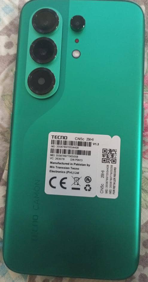 Tecno camon 50 pro 8/256 Camera Lash 0