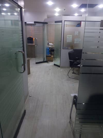 Sami furnished office for rent 1000sqft in shahar e Faisal.