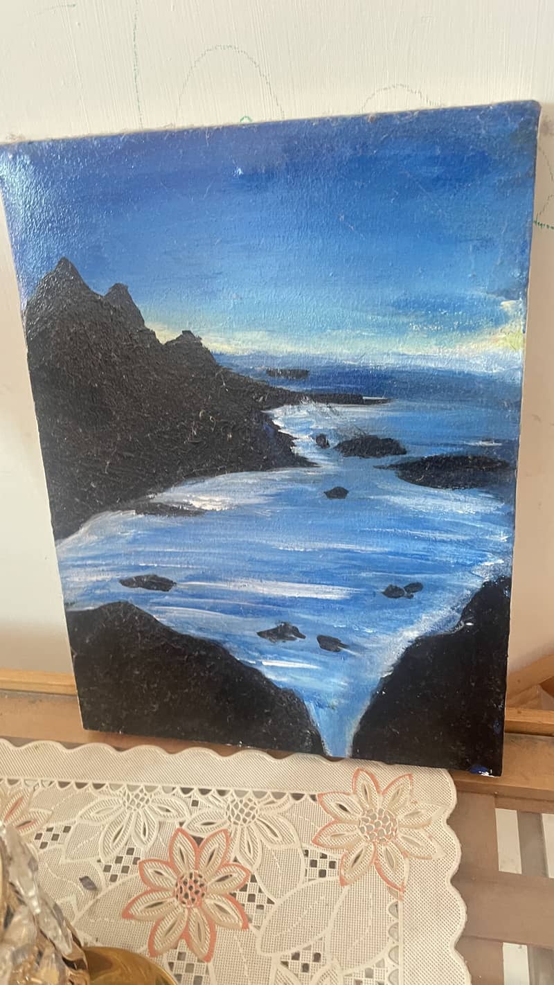 Beach mountain landscape 0