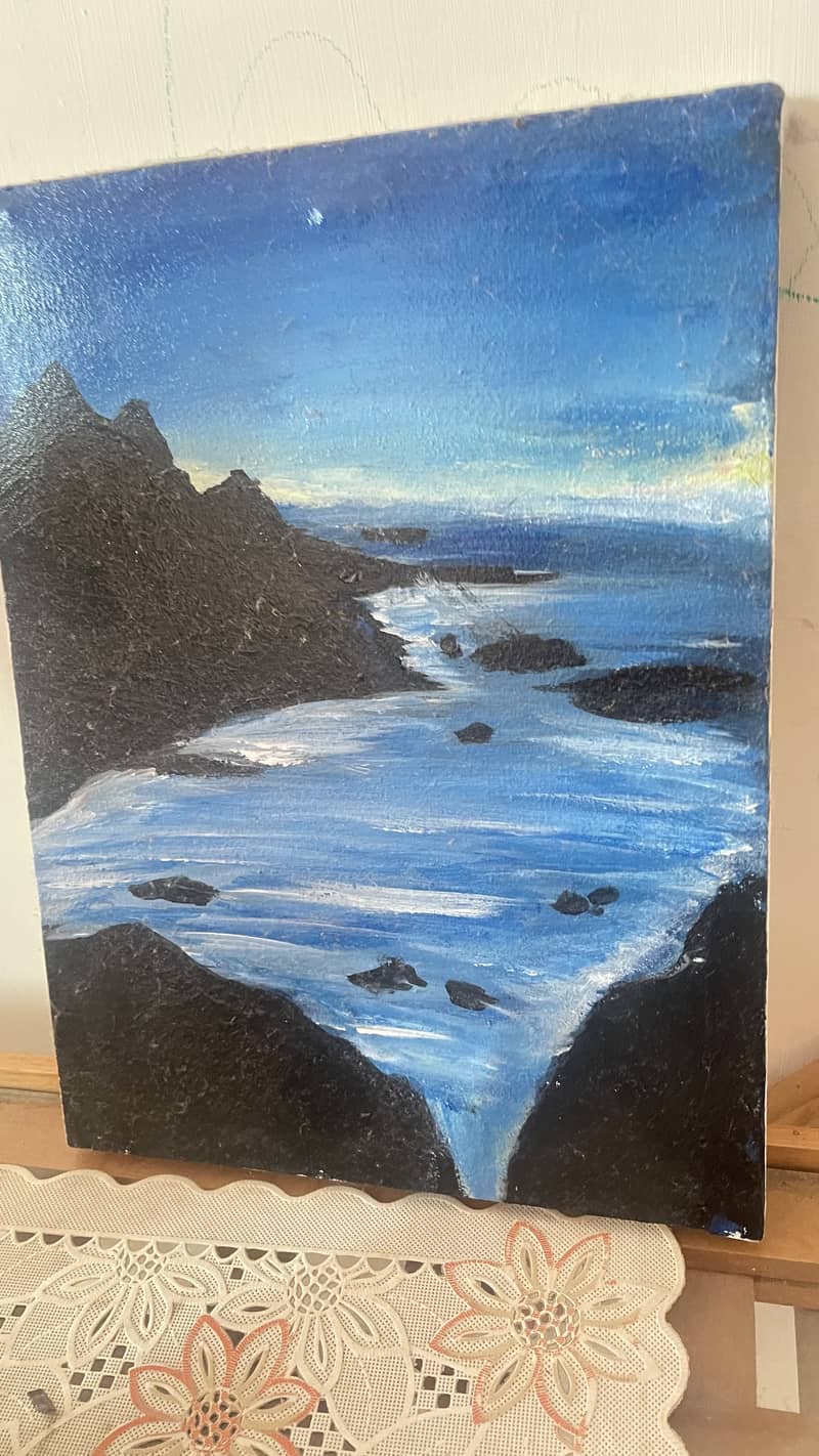 Beach mountain landscape 1