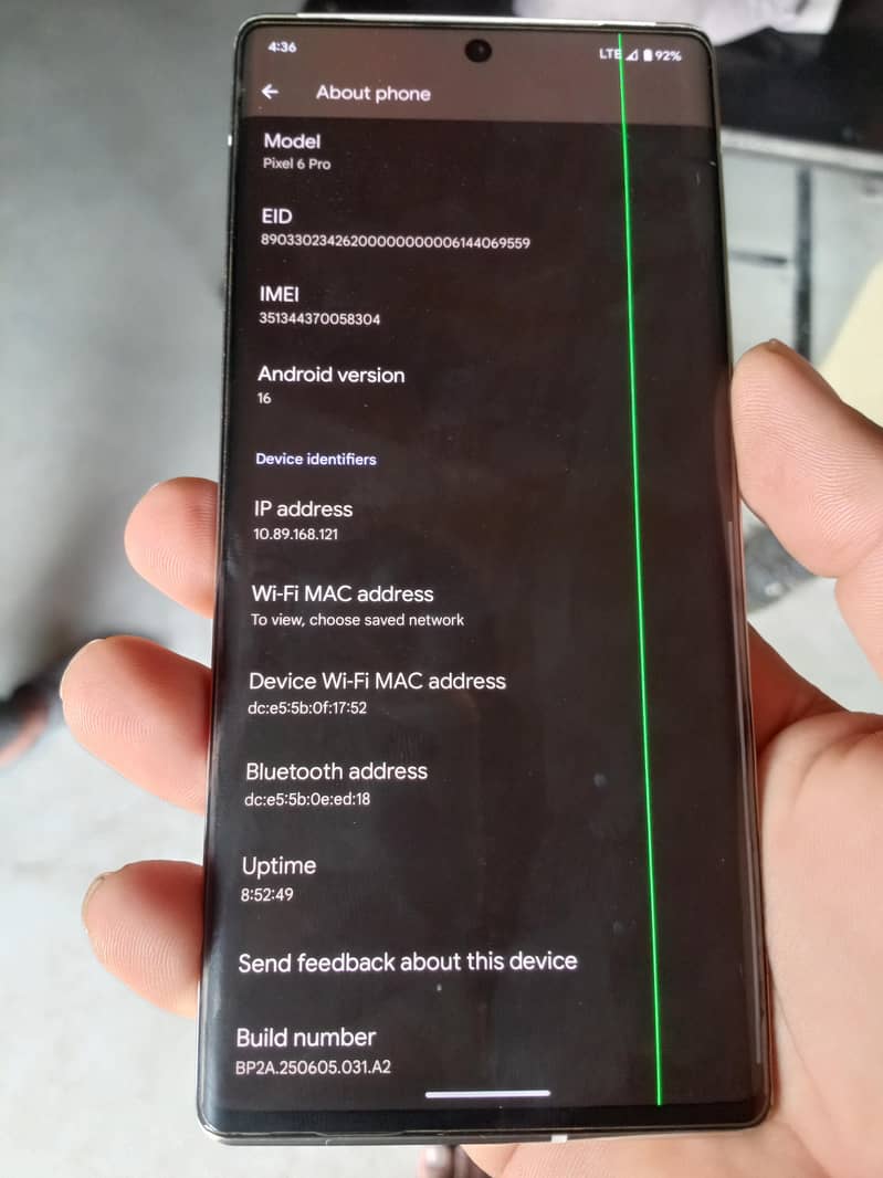 Google Pixel 6 Pro 6