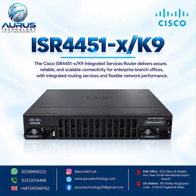 Cisco ISR4451-X/K9 Integrated Services Router