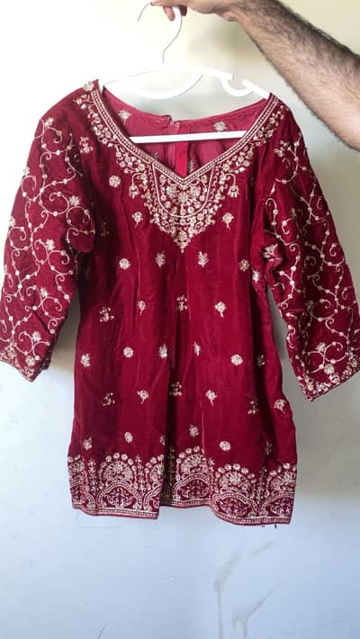 wedding dress red velvet