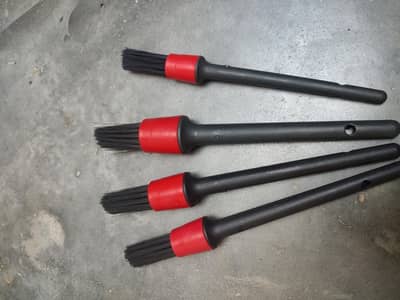 multi purpose car interior polish and cleaning brush kit in 4 sizes
