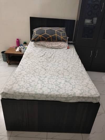 SINGLE BED WITH MATTRESS