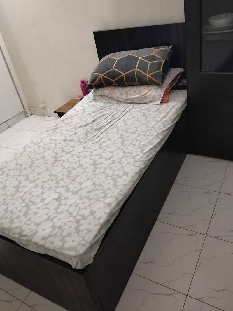 SINGLE BED WITH MATTRESS 1