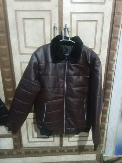 bomber jacket for men brown colour / contact on ( 03211166708 )
