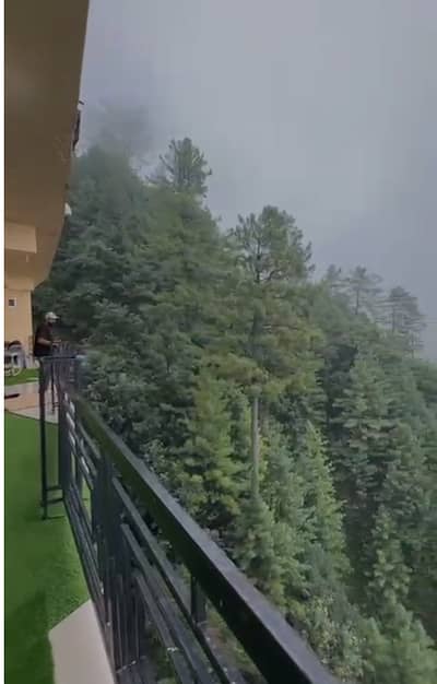 Fully Furnished 2 Bed Apartment for sale in Murree/ Nathiya Gali road Barrian with Valley View & Terrace for Sale in Crown Inn Apartments Price 2.15 Crore only