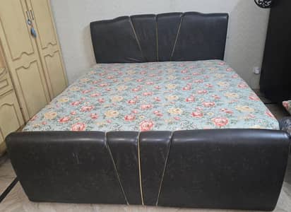 Leather bed