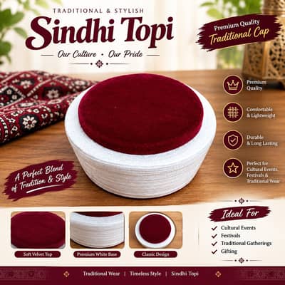 Sindhi Topi | Sindhi Cap | Traditional Pakistani Cap, Cap | Cultural C