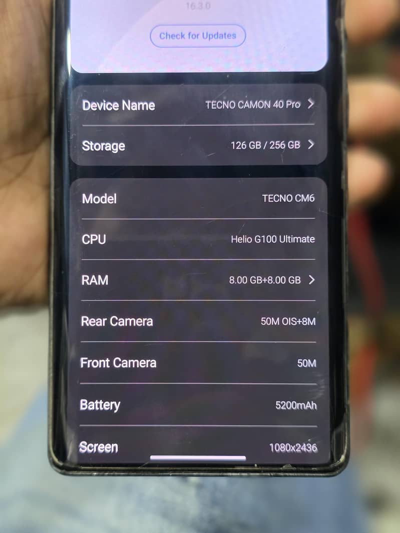 Tecno CAMON 40 Pro 6