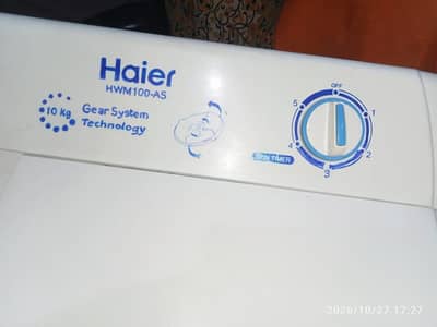 haier washing machine twin tub model number HWM 100 AS