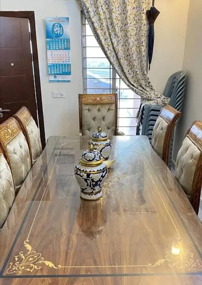 Dining table with Eight chairs 1