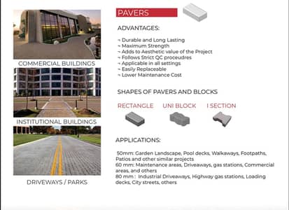 Pavers / Tuff Tiles / Kerb Blocks / Block / 60mm / Solid Blocks / 80m