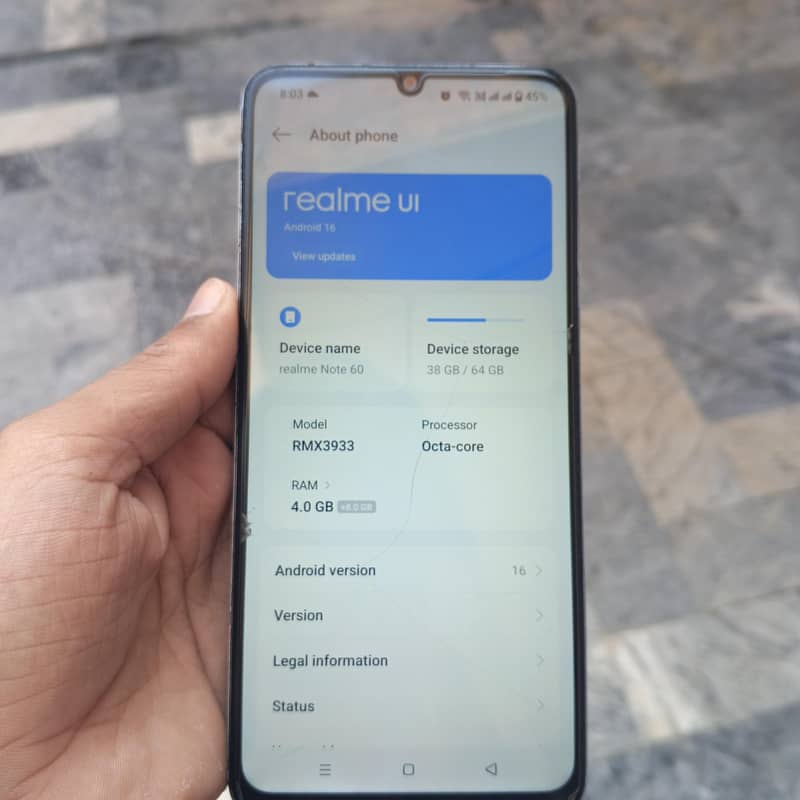 Realme Note 60 0