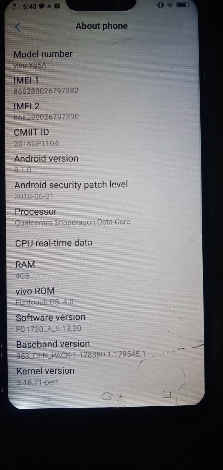 Vivo Y85 5