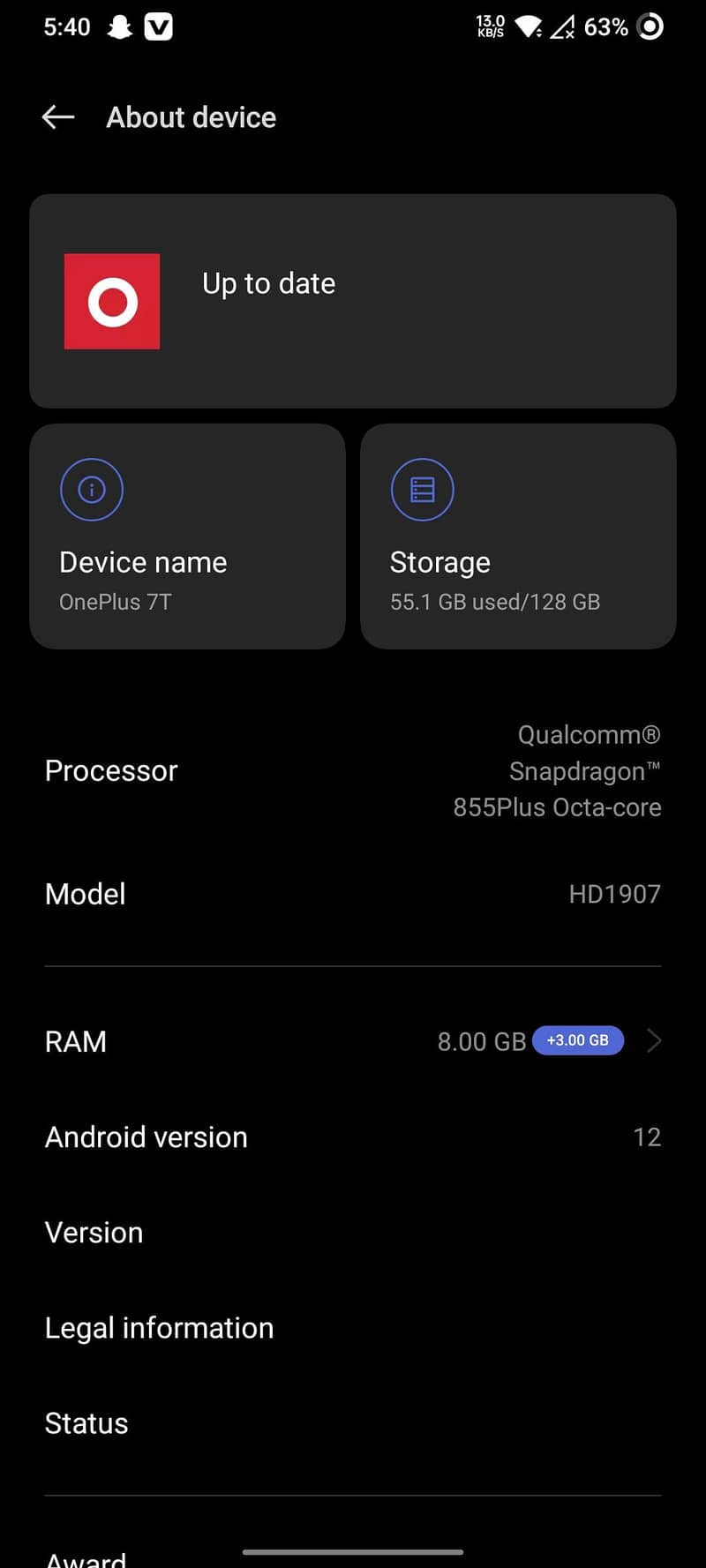 One Plus 7T 0